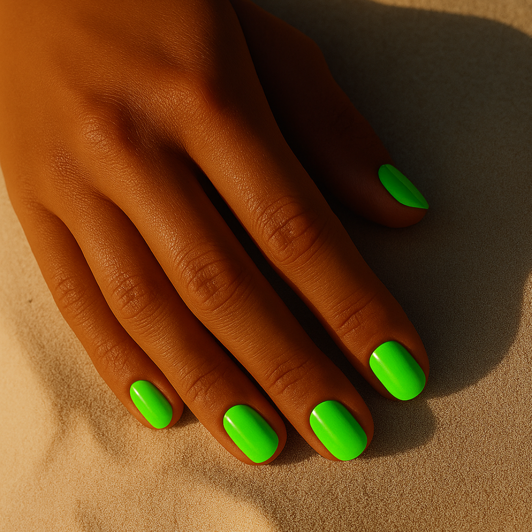 Querido Limão Oval Press Ons De Gel Suave