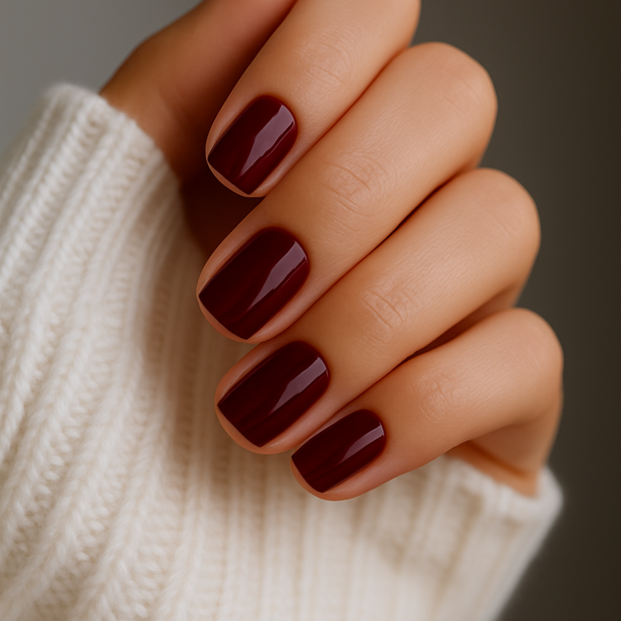 Sonho Bordô Almondo Press Ons De Gel Suave