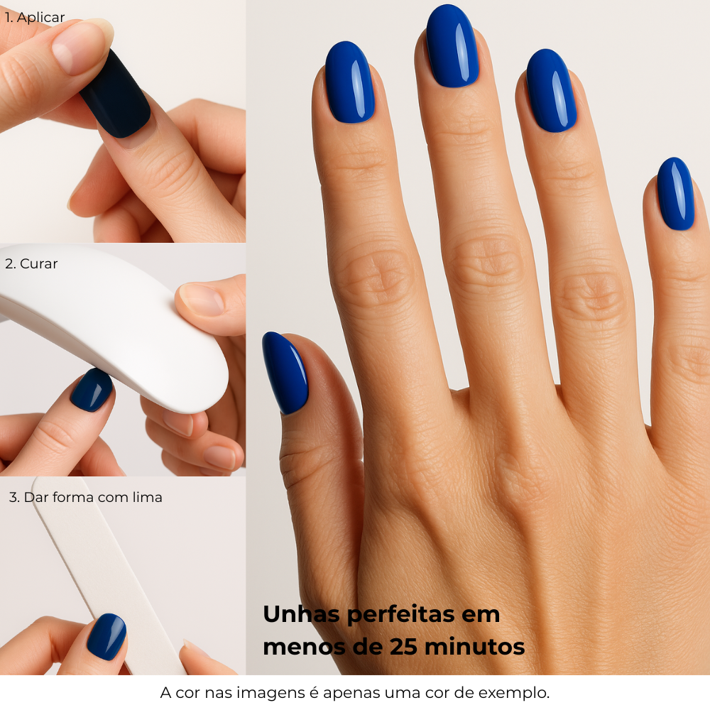 Ouro Glamoroso Tiras De Gel