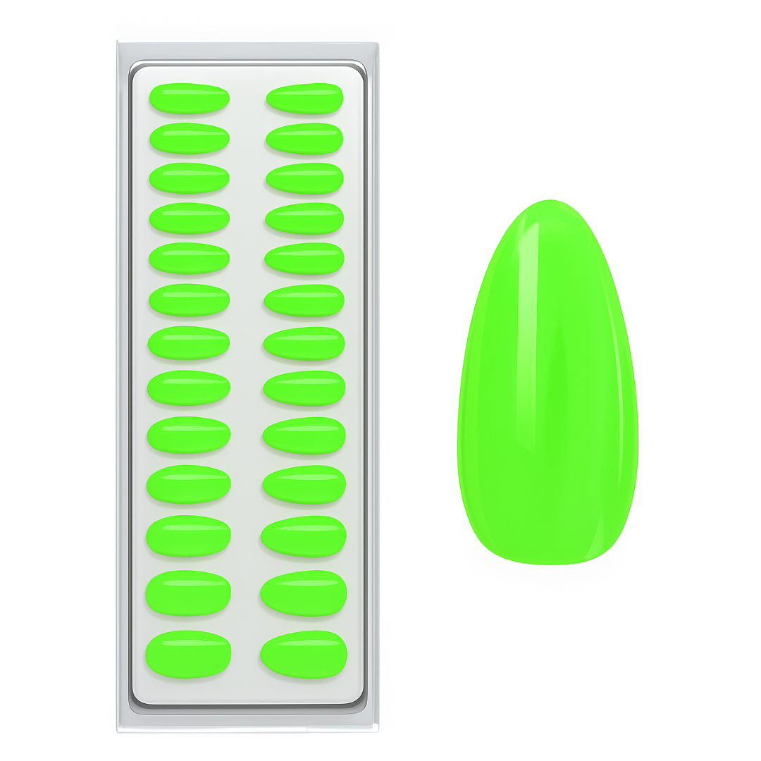 Querido Limão Almondo Press Ons De Gel Suave