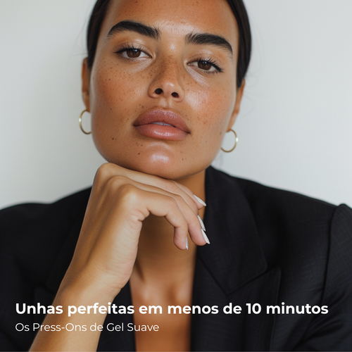 Sonho Bordô Almondo Press Ons De Gel Suave