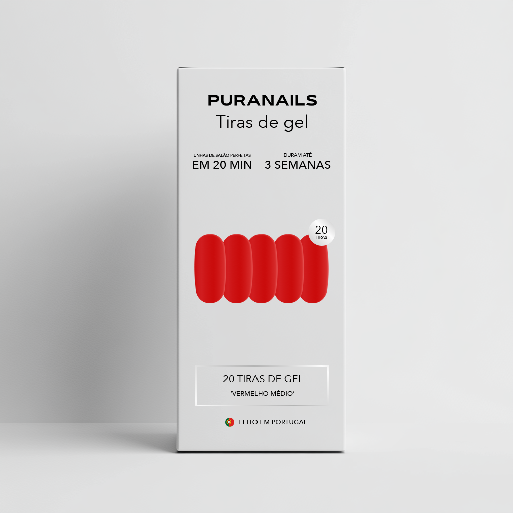 Vermelho Médio Tiras De Gel