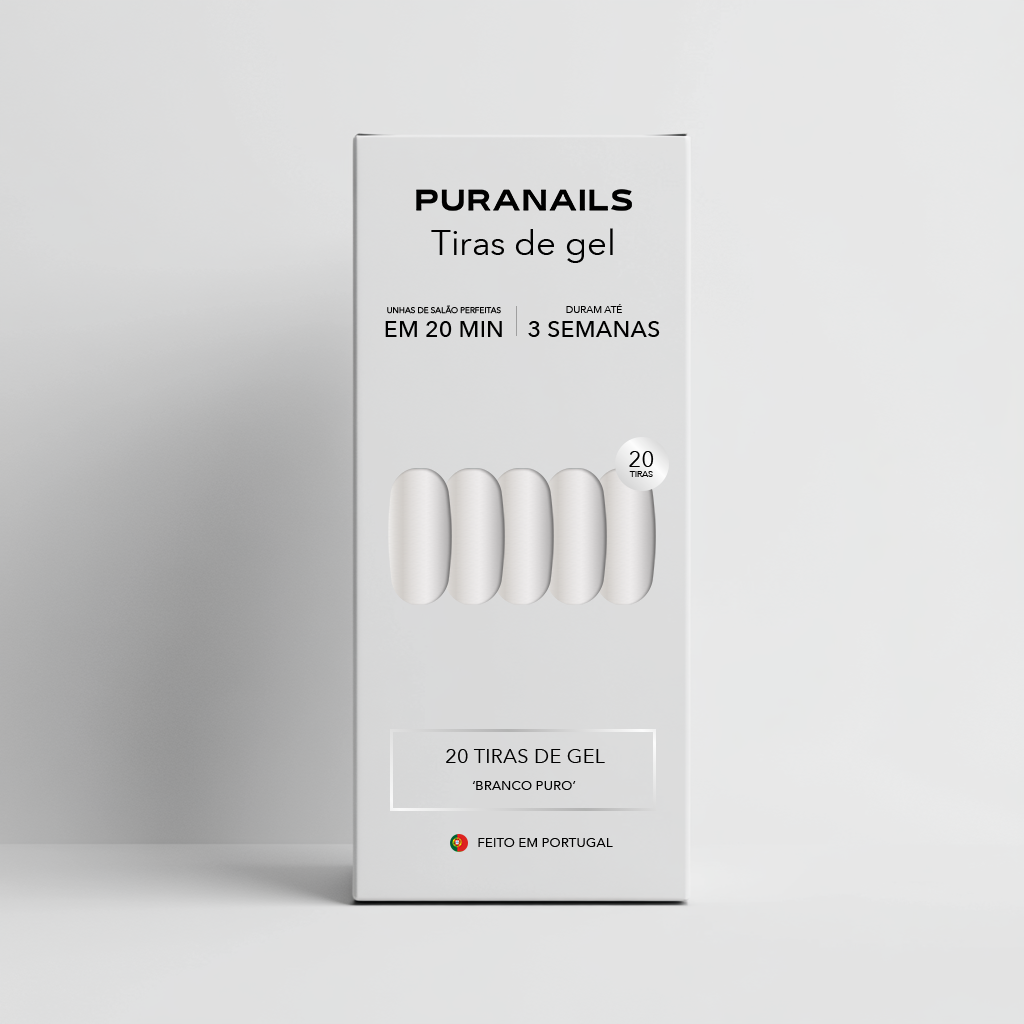 Branco Puro Tiras De Gel