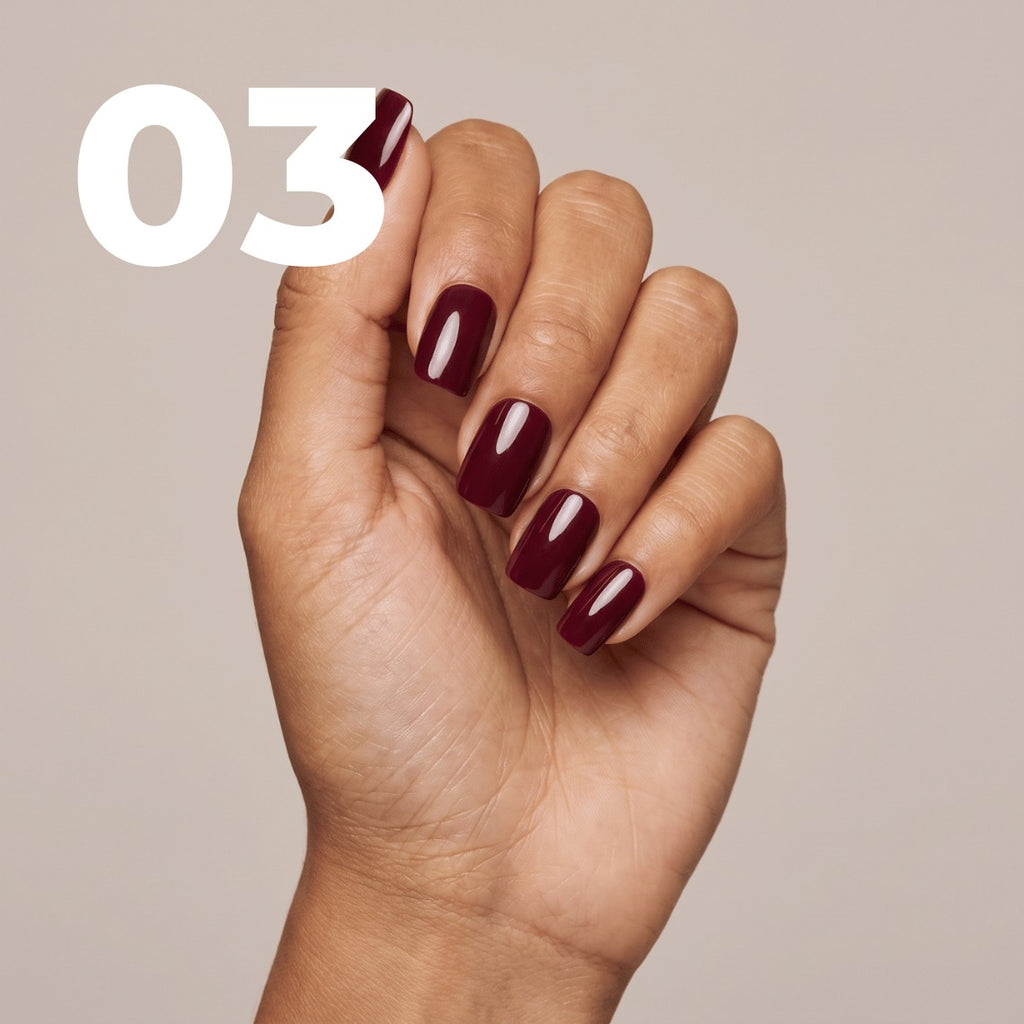 Passo 3: manicure pronta com press-on nails de gel suave
