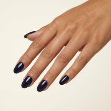 Azul Meia-Noite press-on nails — mão aberta