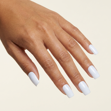 Branco Leitoso press-on nails — mão aberta
