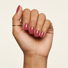 Framboesa press-on nails — vista de cima