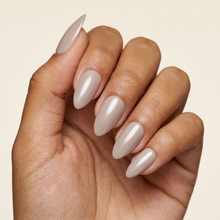 Taupe Pérola - press-on nails, Amendoado