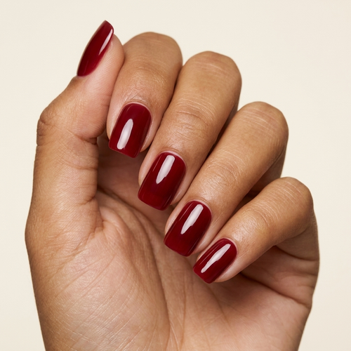 Vinho - press-on nails, Quadrado Curto