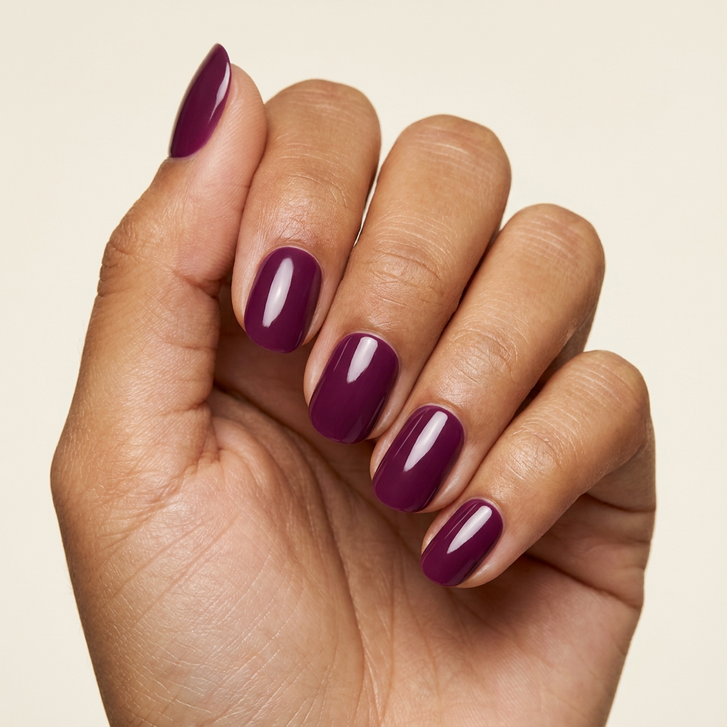 Ameixa - press-on nails, Oval