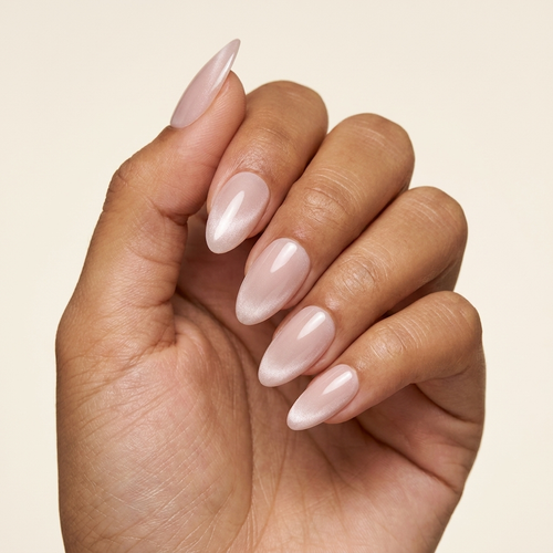 Nude Cat-Eye - press-on nails, Amendoado