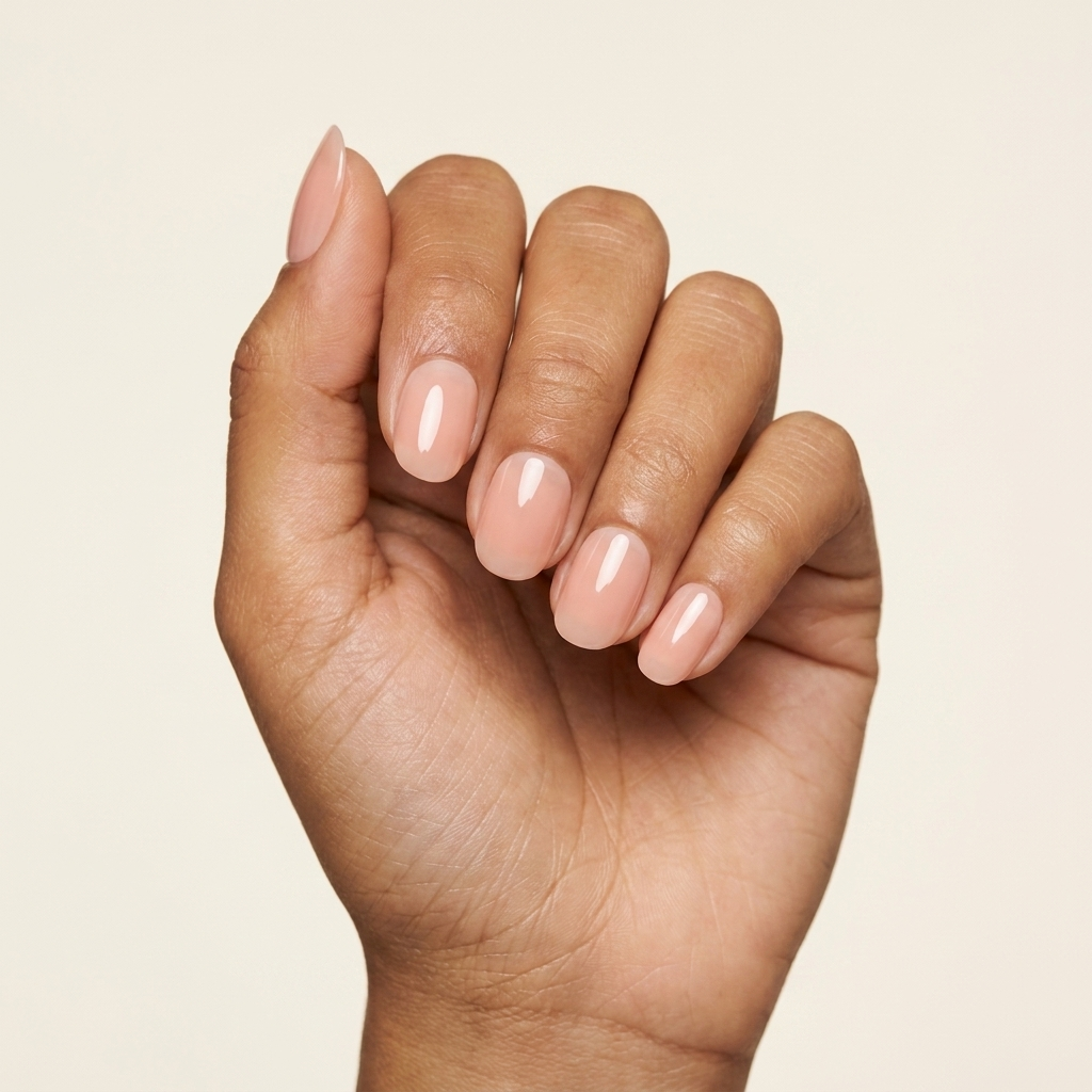 Aperol - press-on nails, Oval Médio
