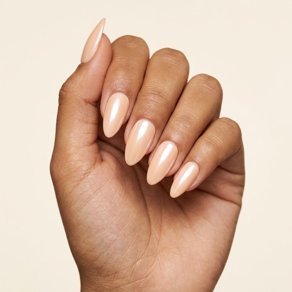 Pêssego Pérola - press-on nails, Amendoado