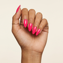 Pink Vibrante press-on nails — vista de cima