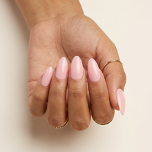 Rosa Bebé Brilhante press-on nails — vista de cima