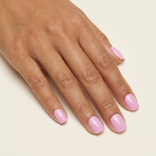 Rosa Suave press-on nails — mão aberta