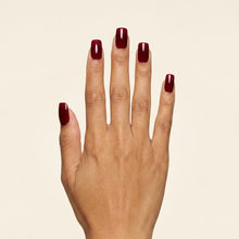 Vinho press-on nails — mão aberta